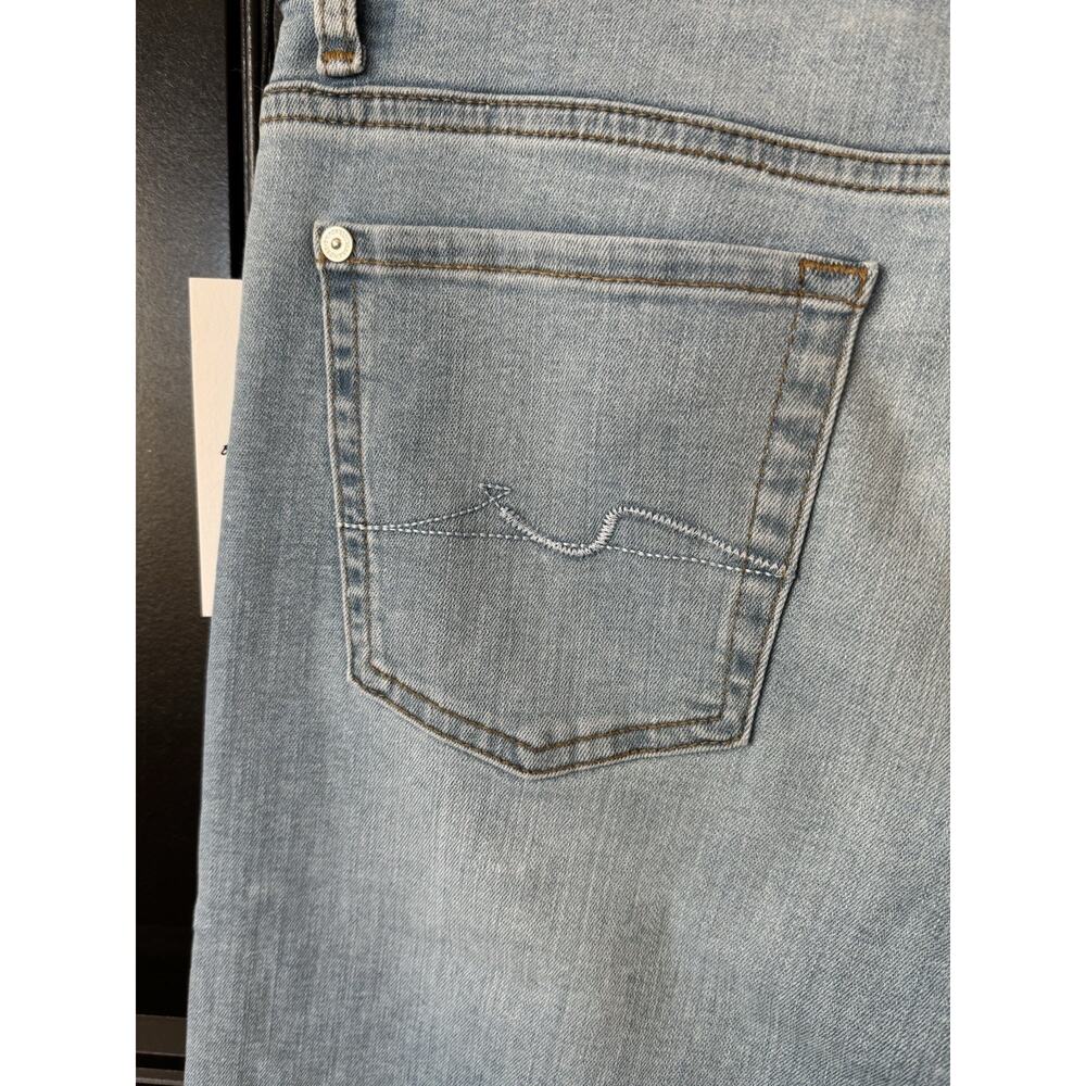 7 For All Mankind Alexa Cropped Trouser Wide Leg Jeans Women's Size 27 - Picture 8 of 9